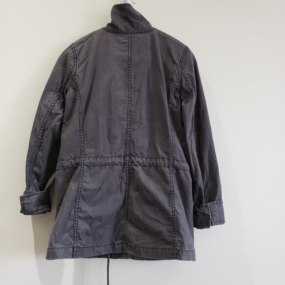 Madewell Fleet Utility Jacket XS Utility Military Cargo Cinched Waist Gray - Picture 7 of 16
